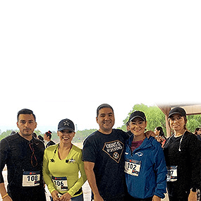 Participation in the Mujeres Unidas 5K Run